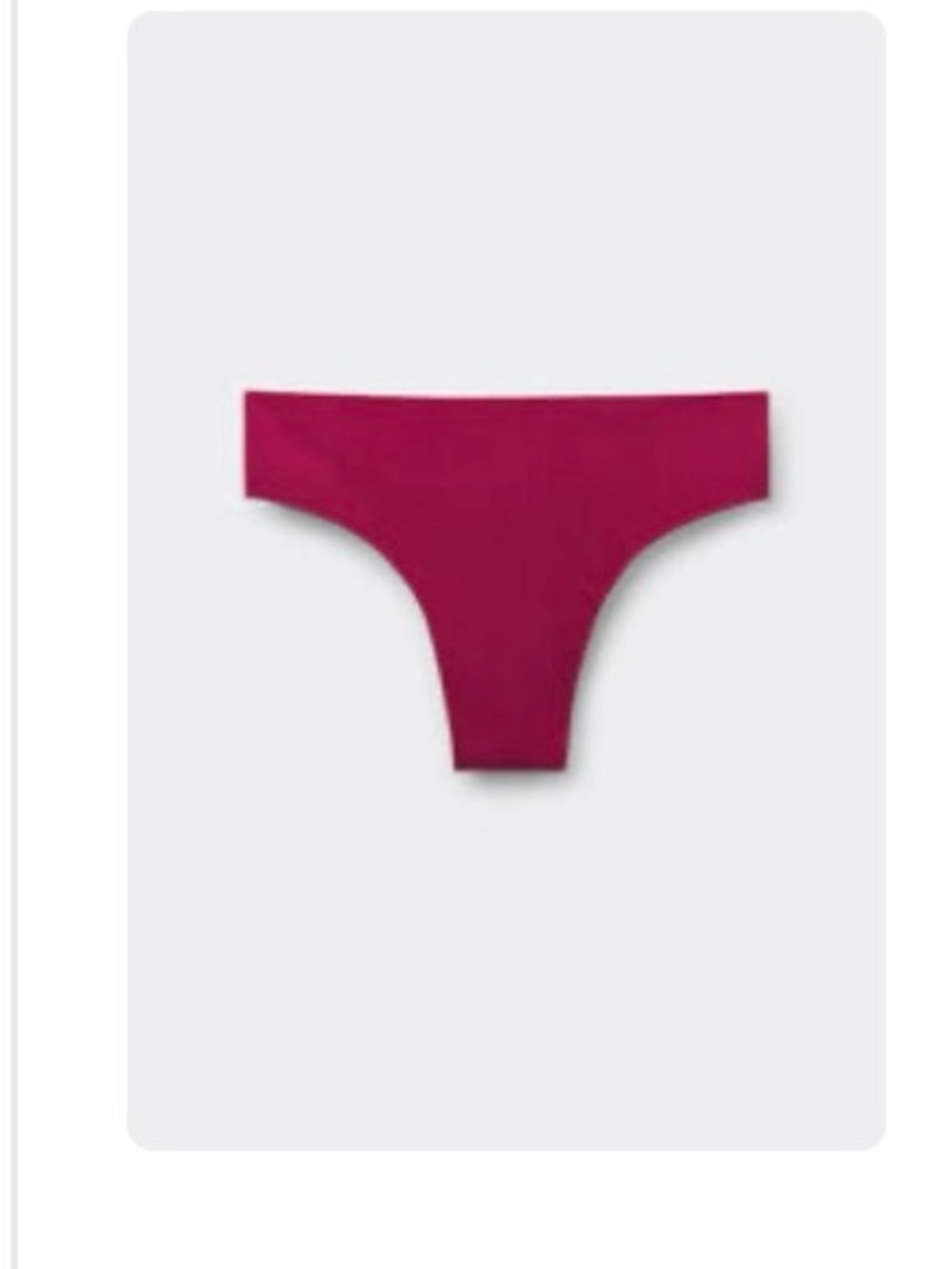 Intimissimi Seamless Cotton Brazilian Briefs - Red